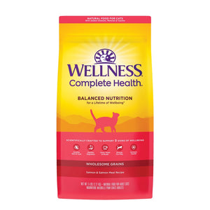 Wellness Complete Health Wholesome Grains Salmon & Salmon Meal Dry Cat Food