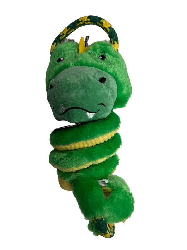 Charming Pet Springys Gator Dog Toy, Green