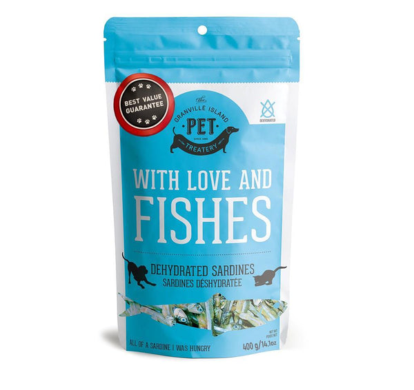 The Granville Island Pet Treatery Sardines Dehydrated Dog Treats