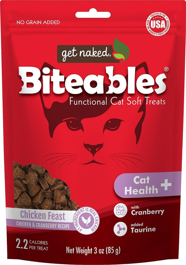 Get Naked Biteables Cat Health Plus Chicken Feast Cat Treats
