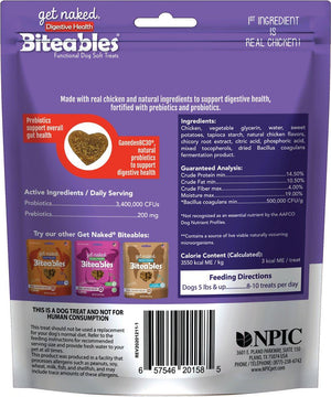 Get Naked Biteables Friandises pour chiens Digestive Health Recette au vrai poulet