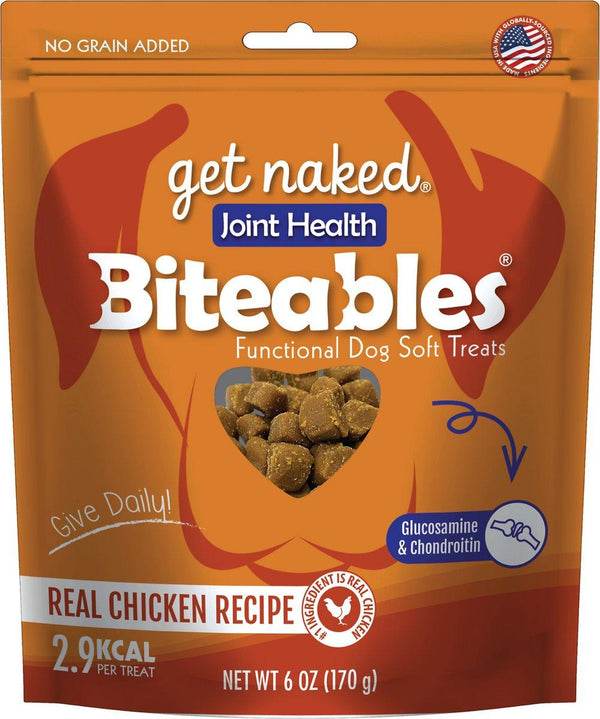 Get Naked Biteables Joint Health Real Chicken Recipe Dog Treats