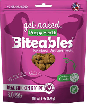 Get Naked Biteables Puppy Health Real Chicken Recipe Dog Treats