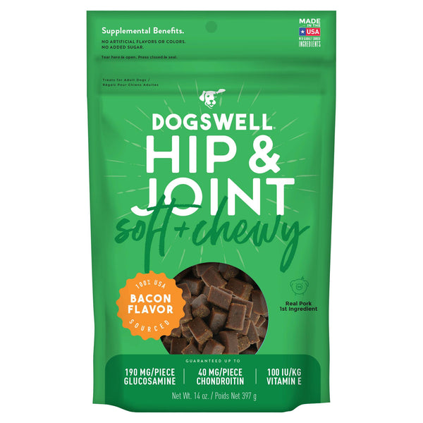 Dogswell Friandises molles et moelleuses au bacon pour hanches et articulations