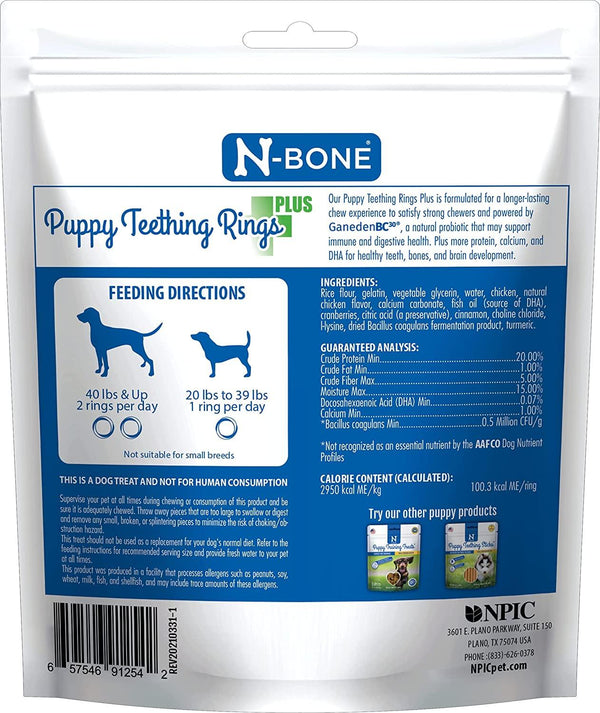 N-Bone Anneaux de dentition pour chiots Plus au poulet