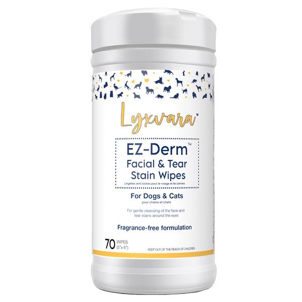 Lyxvara EZ-Derm Facial & Tear Stain Dog & Cat Wipes