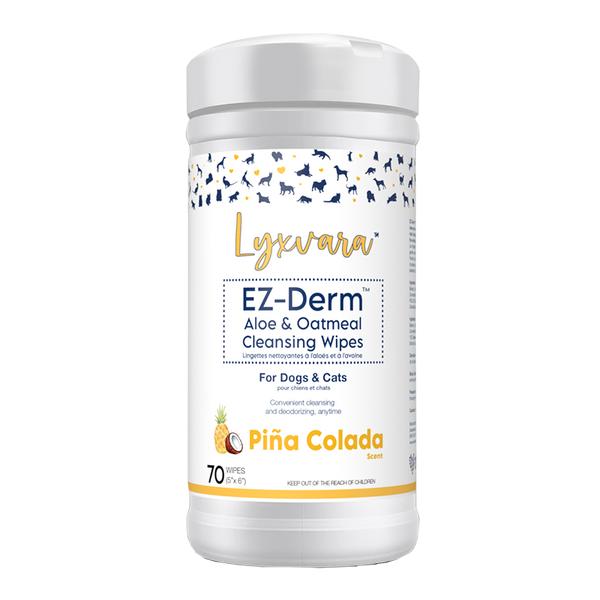 Lyxvara EZ-Derm Aloe & Oatmeal Cleansing Dog & Cat Wipes