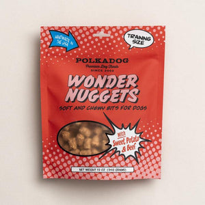 Polkadog Wonder Nuggets gourmandises pour chiens à la patate douce et au bœuf