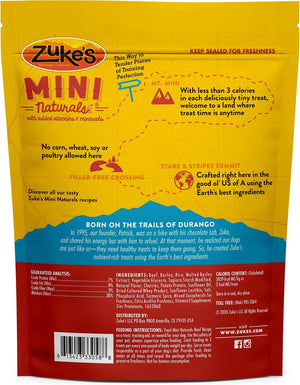 Zuke's Mini Naturals Beef Recipe Dog Treats