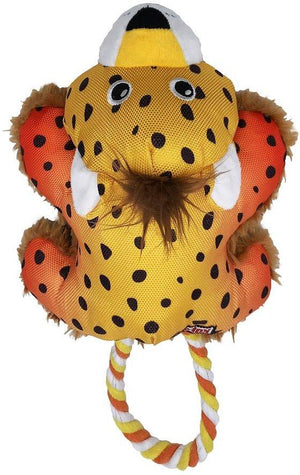 KONG Cozie Tuggz Cheetah Dog Toy