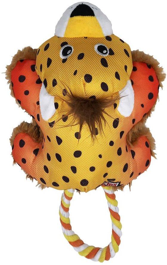 KONG Cozie Tuggz Cheetah Dog Toy