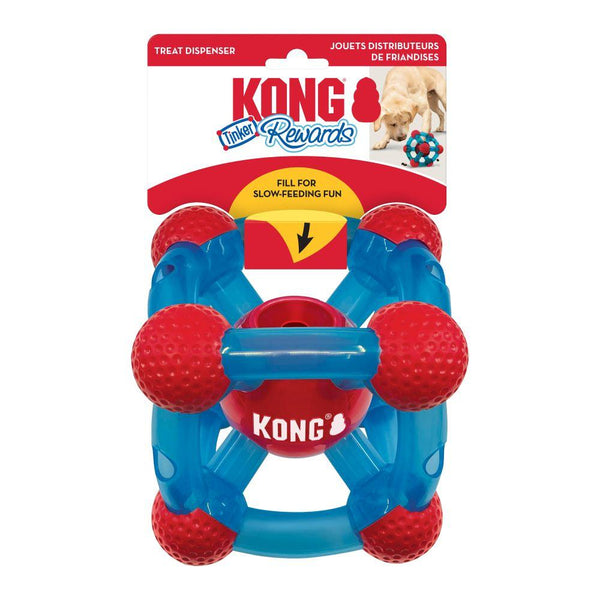 KONG Tinker Rewards Dog Toy, Red/Blue