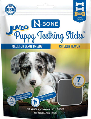 N-Bone Bâtonnets géants de dentition au poulet pour chiots Friandises pour chiens