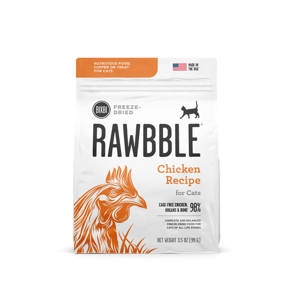 BIXBI Rawbble Chicken Recipe Freeze-Dried Cat Food