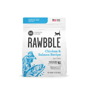 BIXBI Rawbble Chicken & Salmon Recipe Freeze-Dried Cat Food