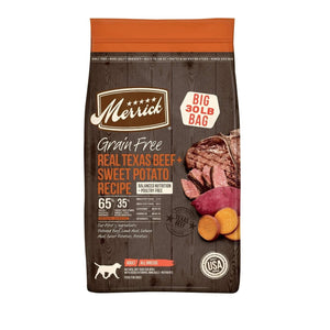 Merrick Grain-Free Real Texas Beef + Sweet Potato Recipe Dry Dog Food