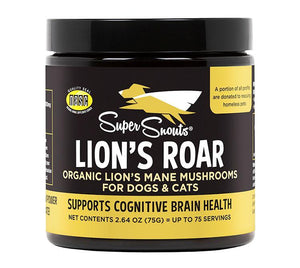 Super Snouts Lion's Roar Organic Lion's Mane Mushrooms for Dogs & Cats