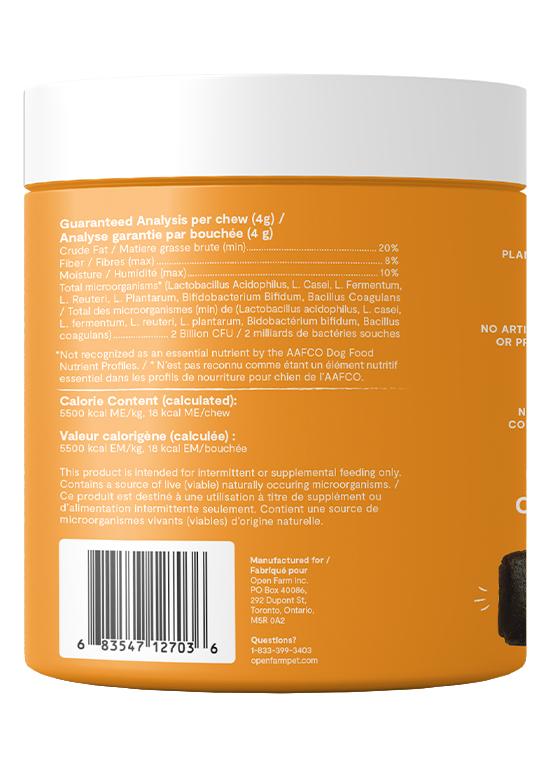 Open Farm Probiotic Chews Dog Supplement