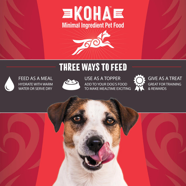 KOHA Raw Life Beef Entree Freeze-Dried Raw Bites for Dogs
