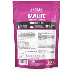 KOHA Raw Life Pork Entree Freeze-Dried Raw Bites for Dogs