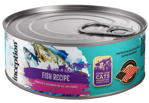 Inception Fish Recipe Wet Cat Food Can
