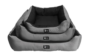 Baxter & Bella Lounger Dog Bed, Gray