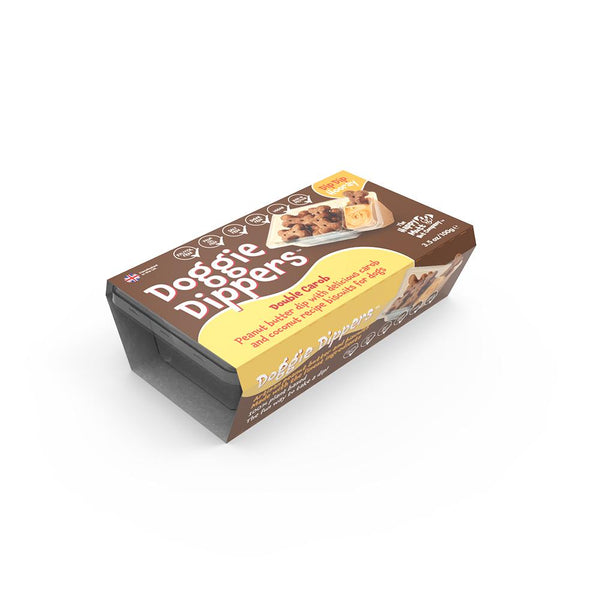 The Happy Mutt Doggie Dippers Friandises double caroube pour chiens