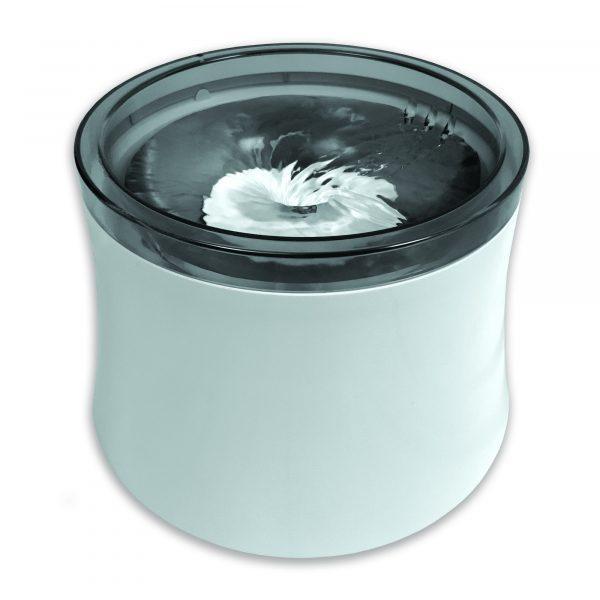 Pioneer Pet Fontaine en plastique Vortex pour animaux, Blanche