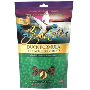 Zignature Duck Formula Soft Moist Grain-Free Dog Treats