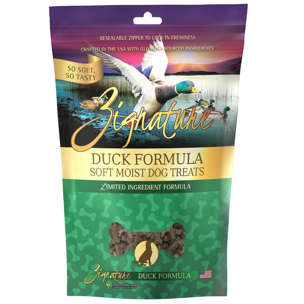 Zignature Duck Formula Soft Moist Grain-Free Dog Treats