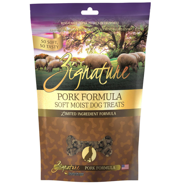 Zignature Friandises molles sans céréales à la formule Porc pour chiens