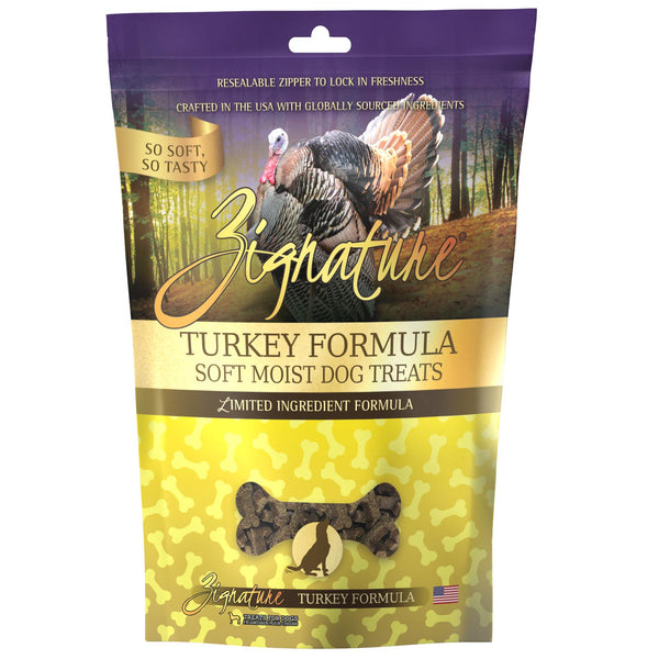 Zignature Friandises molles sans céréales à la formule Dinde pour chiens