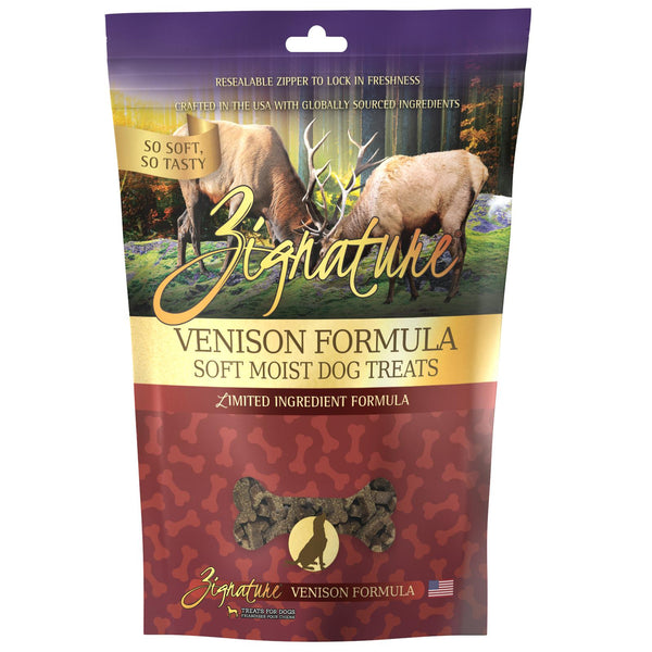 Zignature Venison Formula Soft Moist Grain-Free Dog Treats