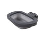 Dexas Collapsible Kennel Pet Bowl, Light Gray