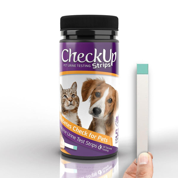 CheckUp Bâtonnets de test d'urine pour détection du diabète chez chiens et chats