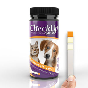 CheckUp Bâtonnets de test d'urine pour détection des infections urinaires chez chiens et chats