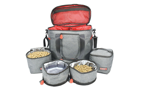 KONG Travel Bag for Pets, Grey/Red