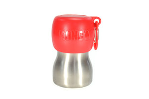 KONG H2O Stainless Steel Dog Water Bottle, Red