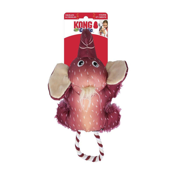 KONG Cozie Tuggz Elephant Dog Toy, Purple