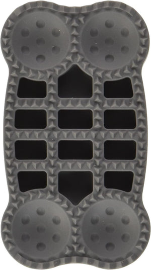 foufouBRANDS Brosse silicone polyvalente Groomie pour chiens, Charbon