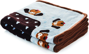 Smart Pet Love Couverture câline pour animaux, cœurs bleus