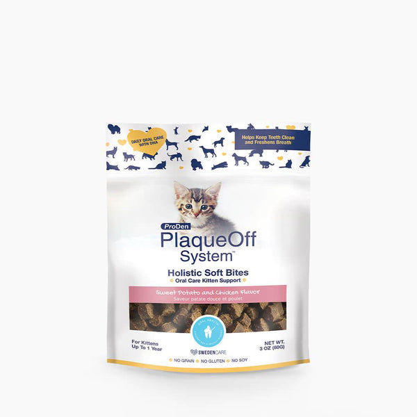 ProDen PlaqueOff System Holistic Soft Bites Sweet Potato & Chicken Kitten Cat Supplement