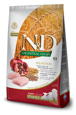 Farmina N&D Ancestral Grain Chicken & Pomegranate Starter Puppy Dry Dog Food