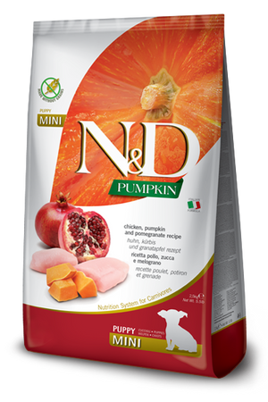 Farmina N&D Pumpkin Chicken & Pomegranate Puppy Mini Dry Dog Food