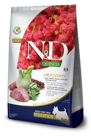 Farmina N&D Quinoa Digestion Lamb Adult Mini Dry Dog Food