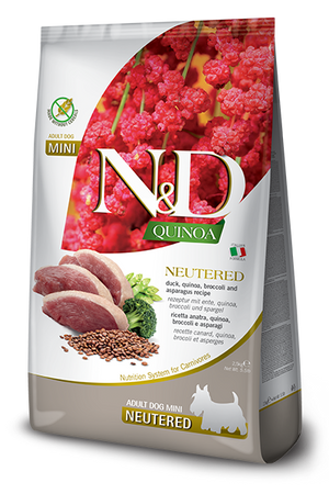 Farmina N&D Quinoa Neutered Duck Adut Mini Dry Dog Food
