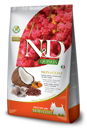Farmina N&D Quinoa Skin & Coat Herring Adult Mini Dry Dog Food