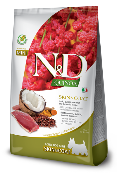 Farmina N&D Quinoa Skin & Coat Duck Adult Mini Dry Dog Food
