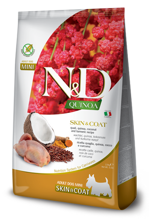 Farmina N&D Quinoa Skin & Coat Quail Adult Mini Dry Dog Food