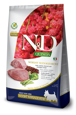 Farmina N&D Quinoa Weight Management Lamb Adult Mini Dry Dog Food